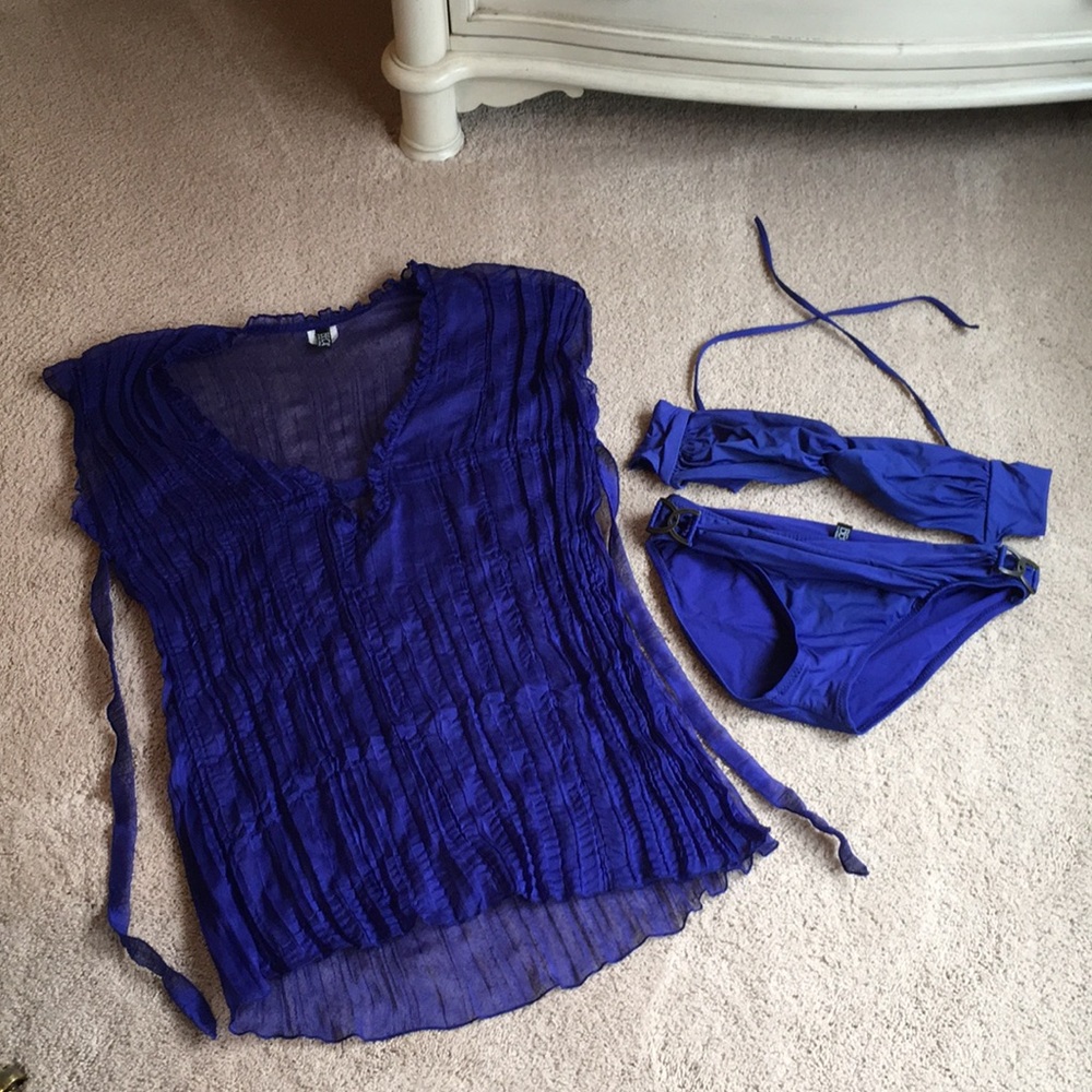 Becca bikini and cover up